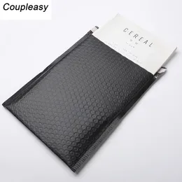 50pcs Wholesale Bubble Envelopes Bags Matte Black Mailers Padded Shipping Envelope With Bubble Mailing Bag Business Supplies Y200709