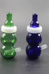 Mini 6 inç Yaratıcı Şişe Şekli Cam Su Bong Nargile Sigara Boru Yağı Dab Rig Tütün Aksesuarları