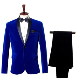 Mens Suits Blazers 2021 Elegant Male Casual Groom Tuxedo Suit Wedding Dress Business Wine Red Blue Lapel Clothes Piece Jacket Pant JB25