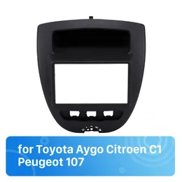 178 * 100mm 2Din 자동차 라디오 근막 Toyota Aygo Citroen C1 Peugeot 107 트림 대시 CD 설치 키트 프레임 대시 패널