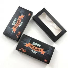 Halloween Lashes Box na 25mm 27mm norek rzęsy Inne makijaż Laski Pudełka Miękkie Papierowe Rzęsy Opakowania Christmas Case