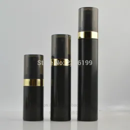 15ml Airless Spray Pump Black Empty Bottle 30ml Lotion Cosmetic 50 ml emulsion 30pcs / parti