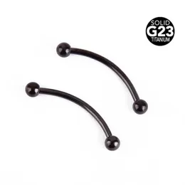 10pcs/lote g23 tit￢nio longa barbell industrial barra de l￭ngua bergo tragus helixe piercing j￳ias de j￳ias piercing 16g q jllmwf