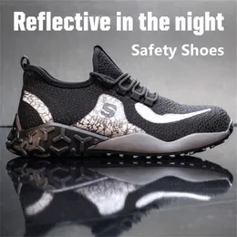 سلامة العمل مع الصلب تو كتة غير قابلة للتدمير رايدر حذاء أحذية العمل عاكس خفيفة للرجال Y200915