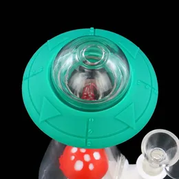 Nargile ufo şekil su boruları nargile bongs yağ dab teçhizat silikon sigara içme aksesuarları ücretsiz 14mm kase ile en iyi kalite