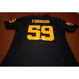 3740 # 59 Noah Furbush Michigan Wolverines Alumni College Jersey S-4xlor Personalizado Qualquer nome ou Número Jersey