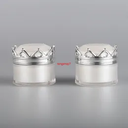 5/10/15/20g Gold Silber Acryl Top Qualität Lotion DIY Gläser Leere Gesicht Fuß Maske schälen Nachfüllbare Flasche Container Reise Setversand