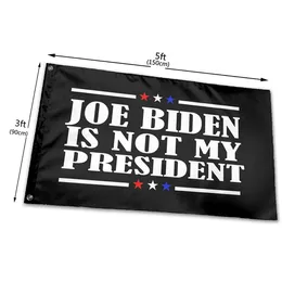 Joe Biden är inte min president flaggor 3 'x 5'ft 100d polyester levande färg snabb frakt med två mässingsgryn