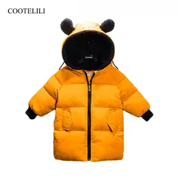 COOTELILI Winter Jackets For Girls Boys Winter Overalls For Girls Warm Coat Baby Boy Clothes Children Clothing 80-130cm LJ201128