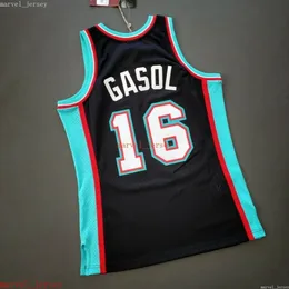 100% сшитый пау Gasol Swingman Jersey XS-6xl Mens Blacks Basketball Jerseys дешевые мужчины женщины молодежь