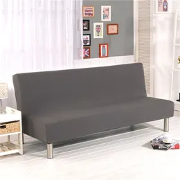 الصلبة اللون دنة أريكة غطاء سرير مرن أريكة يغطي غرفة المعيشة ضيق الأريكة الغطاء دون مسند ذراع funda أريكة 201119