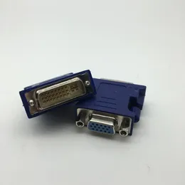 Freeshipping 50 adet / grup VGA Kadın DVI 24 + 5 Pin Erkek Adaptörü 15 Pin VGA Kadın Bağlayıcı Genişletici Dönüştürücü