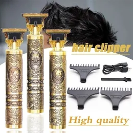 T9 USB Electric Hair Cutting Machine ładowna klaska Man Shaver Trimmer dla mężczyzn Profesjonalne brodę 220216