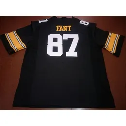 2324 Iowa Hawkeyes Noah Fant #87 real Full embroidery College Jersey Size S-4XL or custom any name or number jersey