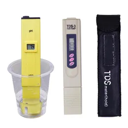 2021 pH med ATC Hydroponic detekteringsmätare + TDS Värde Pocket Pen Water Quality Device Aquarium Multifuction Tester Monitor för akvarium