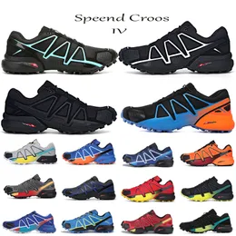 Sports Running Shoes Speed Cross 4 CS Triple Black White Blue Green Speedcross Mens Womens Outdoor Runners Trainers Sneakers