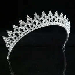 Mode Crystal Wedding Bridal Tiara Crown for Women Kids Girl Party Prom Diadem Hair Ornaments Bride Hair Smycken Tillbehör J0121