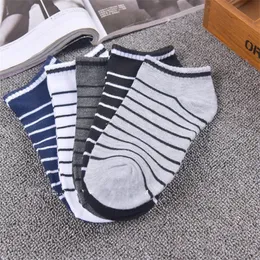 Stripe Curto Tubo Sock Verão Masculino Homens Barco Peúgas Respirável Clássico Esportes Ao Ar Livre Fashion Viagem Clássica 0 75SH N2