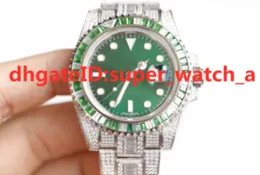 Super Diamond Watch Luxury Mens Watches 40mm Diameter 3135 Blue Spring Automatisk klocka Mekanisk rörelse 904L Fin stålband