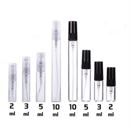 2ml 3ml 5ml 10ml Glass Mist Spray Bottle Refillable Perfume Bottles Sample Vial Travel Cosmetic Container Packaging