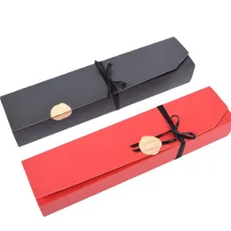 2022新しい黒と赤のカラーチョコレート紙箱バレンタインデークリスマス誕生日パーティーチョコレートギフト包装箱