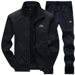 WENYUJH Tracksuits Men Polyester Sweatshirt Sporting Fleece 2020 Gyms Spring Jacket Pants Casual Track Suit Sportswear Fitness LJ201125