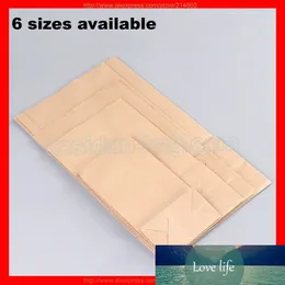 (4000pcs / много) Размер W13xH21.5xD7cm Оптовая Kraft Paper Хлеб Чай конфеты мешок