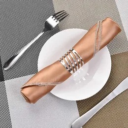 12pcs Back Pattern Wedding Napkin Rings Table Decoration Hollow Out Family Gatherings Everyday Use Napkin Buckl jllakF