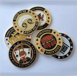 Metal Banker Press Card Chips Poker Texas Hold'em Akcesoria Pamiątkowe Camioratywne Monety Porker Star Protector