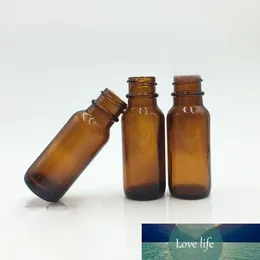 Brun glas E flytande flaskor med svart huvudglas pipettglas droppflaska