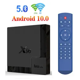 X96 Mate Andriod 10.0 Player Allwinner H616 4GB + 32GBデュアルWiFi 2.4g + 5g BT5.0 Android TVボックスMAX T95