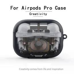 حالة ثلاثية الأبعاد الفاخرة ل airpods برو شحن مربع لينة سيليكون سماعة بلوتوث اللاسلكية غطاء حماية للطائرات الجوية 1 2