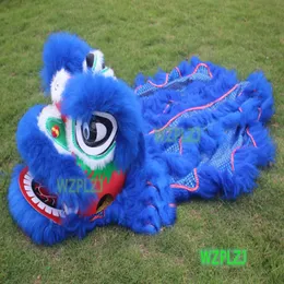 Lila 14 tum klassisk lejondansdräkt 5-12 Ålder Kid Children WZPLZJ Party Sport Outdoor Parade Stage Mascot China Performance Toy Kungfu Set Traditionell