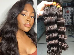 Deep body wave virgin human hair bundles 3 piece fast delivery top selling Cambodian remy hair products