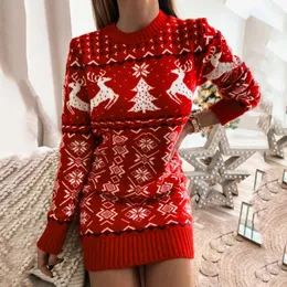 Dorywczo Suknie Moda Seksowny Dzianiny Sweter Sukienka Zima 2022 Boże Narodzenie Xmas Ciepłe Bodycon Kobiety Krótki Party Vestido De Fest