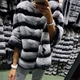 real rex rabbit fur poncho coat jacket stripe with batwing sleeve furry winter warm half sleeve pink clothes pullover tops 201103