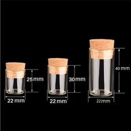 2021 Neues kleines Reagenzglas mit Korkstopfen 4 ml 5 ml 6 ml Glasgewürzflasche DIY-Handwerk Transparente Glasflasche Drifting-Flasche T9I001124