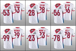 Maglia Indianapolis''Colts''Men 53 Darius Leonard 99 DeForest Buckner 56 Quenton Nelson''NFL''Donne Youth Custom White Game AFC Pro Bowl