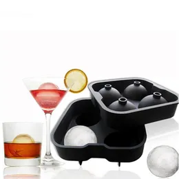 Is bollar tillverkare redskap gadgets mögel 4 cell whisky cocktail premium runda sfärer bar kök fest verktyg bricka kub wy1156