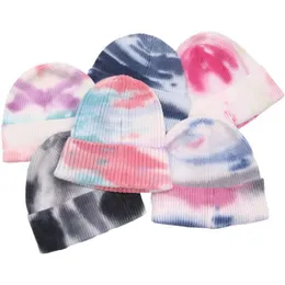 Vinter Slips Dye Stickade hattar Varm Beanie För Vuxna Chunky Soft Stretch Cable Wool Cap Knit Beanie Stingy Brim Party Hats Tillför RRA3705