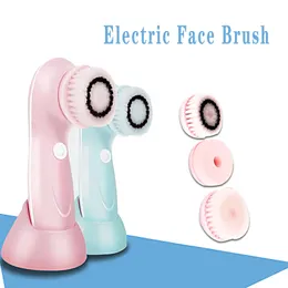 3 1 adet Elektrikli Yıkama Yüz Makinesi Yüz Gözenek Temizleyici Vücut Temizleme Masaj Mini Cilt Güzellik Masaj Fırçası Ücretsiz Teslimat