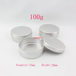 Contenitore per crema in alluminio vuoto da 100 g X 20, barattolo per conserve in metallo per candele, flacone cosmetico per la cura della pelle da 100 ml, contenitore per latta