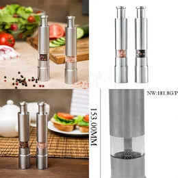 Manual Pepper Grinder Stainless Steel Press Kitchen Salt Flavoring Tool Abrader Cooking Supplies Mills New Arrival 10 5ml F2