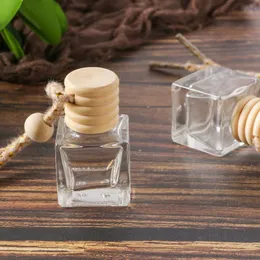 10ml Wiszący samochód perfume Wisiorek Butelka Puste Przezroczyste Szkło Auto Ornament Olejek Dyfuzor