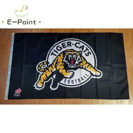 Kanada CFL Hamilton Tiger-Cats Bayrak 3 * 5ft (90 cm * 150 cm) Polyester Bayrak Banner Dekorasyon Uçan Ev Bahçe Bayrağı Şenlikli Hediyeler