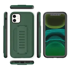 Telefonväska till iPhone 12 11 Pro Max X XS Max XR 6 7 8 Plus med Hand Grip Rem Holder Drop Protection Cover