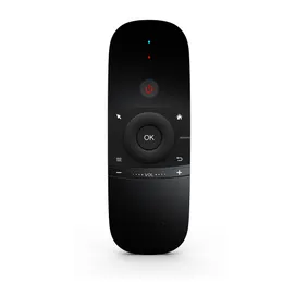 W1 2.4G Air Mouse Wireless Keyboard 6-axel Motion Sense IR Lärande fjärrkontroll med USB-mottagare för smart TV Android TV-box