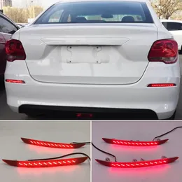 2PCS dla Chevrolet Cavalier 2016 2017 2018 LED tylny odbicia zderzaka Flowing Turn Signal Sygnał Hamowanie Akcesoria samochodowe