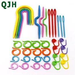 5 Sets ABS Plastic Knit Stitch Knitting Needles Crochet Hook Plastic Markers Needle Clip Craft Knitting Crochet Locking Stitch1