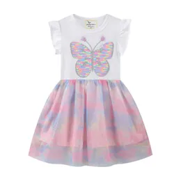 Vestidos de festa infantil Princesa sem mangas Borboletas de aniversário Birthday Birthday Gift Hot Selling Toddler Dresses Girls